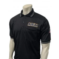 New Jersey (NJSIAA) Short Sleeve Umpire Shirt - Black