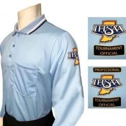 Indiana (IHSAA) Long Sleeve Umpire Shirt - Powder Blue