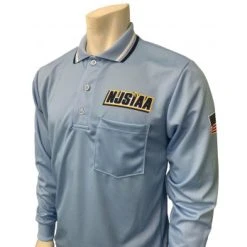 New Jersey (NJSIAA) Long Sleeve Umpire Shirt - Powder Blue