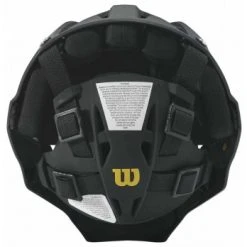 Wilson Umpire Gear Wilson MLB Pro Stock Titanium Umpire Helmet -smitty shop WTA5800BL Wilson MLB Pro Stock Titanium Umpire Helmet Back View