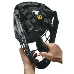 Wilson Umpire Gear Wilson MLB Pro Stock Titanium Umpire Helmet -smitty shop WTA5800BL Wilson MLB Pro Stock Titanium Umpire Helmet Pad Removal