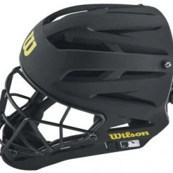 Wilson Umpire Gear Wilson MLB Pro Stock Titanium Umpire Helmet -smitty shop WTA5800BL Wilson MLB Pro Stock Titanium Umpire Helmet Top View