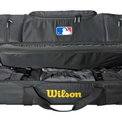 Wilson Umpire Gear Wilson V2 MLB 36" Umpire Equipment Bag On Wheels -smitty shop WTA9780BL Wilson Umpire Bag BL Interior Bottom Pocket