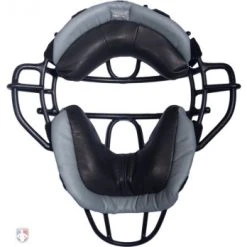 Wilson Umpire Gear Wilson MLB Wrap Around Umpire Mask Replacement Pads - Black And Grey -smitty shop WilsonBlackGrey Back 1