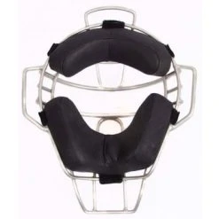 Diamond Umpire Gear Diamond Silver Big League Aluminum Umpire Mask With Leather -smitty shop dfm bl sv inside z