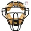 Wilson Umpire Gear Wilson Dyna-Lite Steel Umpire Mask With Doeskin