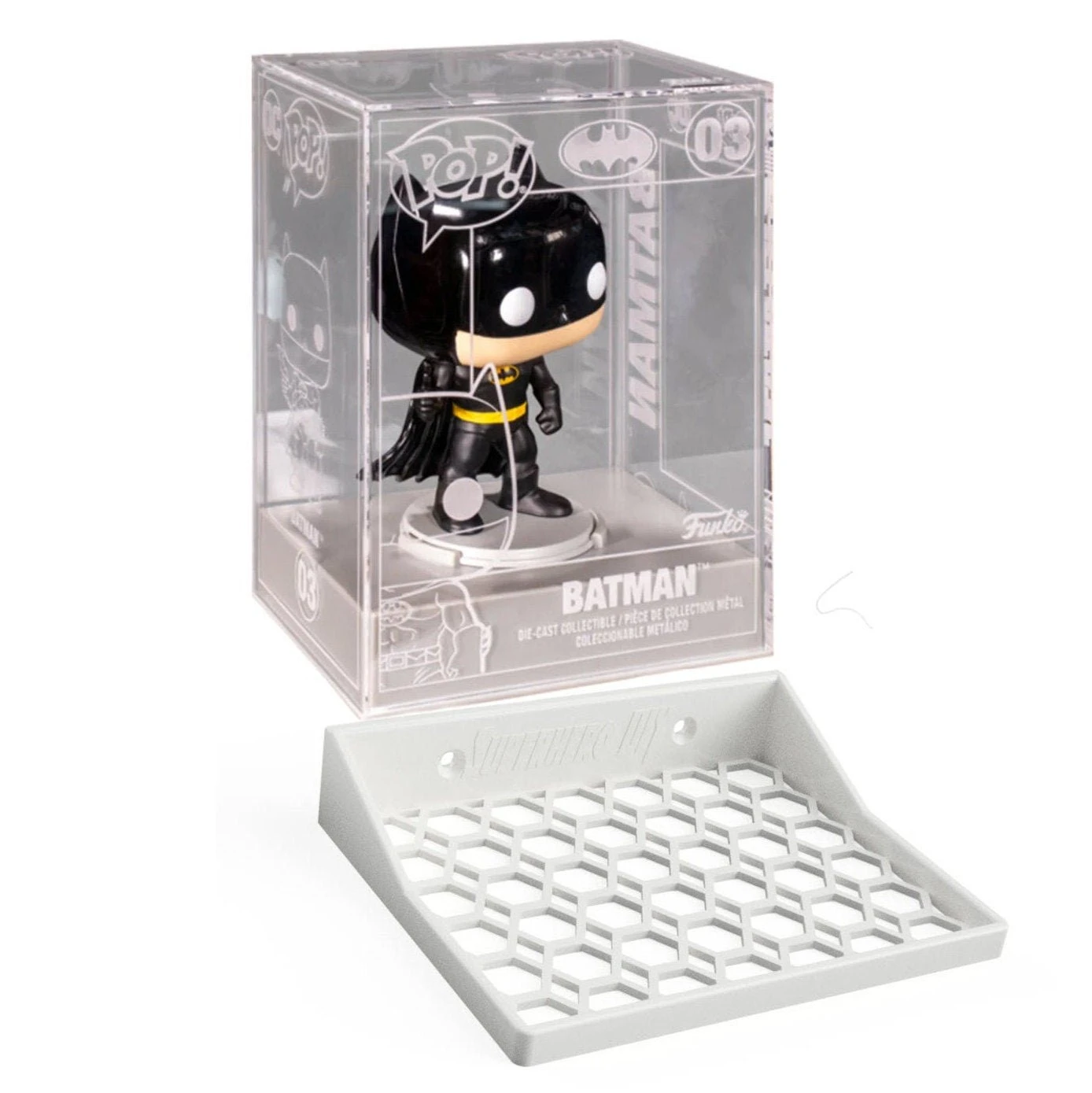 SuperheroDIY Floating Shelves For Funko Die-cast Pop Case | Wall Mount Collectible Funko Pop Box Display Shelf Honeycomb | Fits DIE CAST Funko 1 SuperheroDIY Floating Shelves For Funko Die-cast Pop Case | Wall Mount Collectible Funko Pop Box Display Shelf Honeycomb | Fits DIE CAST Funko