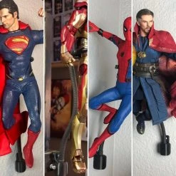SuperheroDIY Flying-style Wall Mount For Hot Toys | Wall Mount For 1/6 Scale Sixth Scale Figure Display Rod -smitty shop flying style wall mount for hot toys wall mount for 16 scale sixth scale figure display rod 982895 1500x