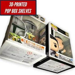 SuperheroDIY Pop Box Open Bottom Wall Mount Collectible Display Shelf | Fits Soft Display Case Or Hard Protectors | Screws Included | Funko Pop Floating Shelves -smitty shop funko box open bottom wall mount collectible display shelf fits soft display case or hard protectors screws included floating shelves 510039 1500x