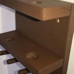 MWCSPORTS Baseball Bat Rack Display Holder Wall Mount Brown 3 Full Size Bats 4 Baseballs -smitty shop il 340x270.1401931422 lqyx 15298.1516770921