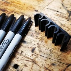 SuperheroDIY Marker Holder For Sharpie Permanent Markers | Side Mount 4 Or 8 Regular Sharpie Pens | Marker Organizer