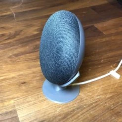 SuperheroDIY Pedestal Google Nest Mini Stand | Smart Speaker Stand With Cord Management -smitty shop pedestal google nest mini stand smart speaker stand with cord management 610135 1500x