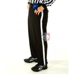 Smitty Officials Apparel Smitty Foul Weather Athletic Fit Black Football Referee Pants -smitty shop s172 side2 z