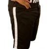 Smitty Officials Apparel Smitty Black Football Shorts With White Stripe