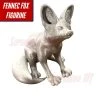 SuperheroDIY Sitting Fennec Fox Figurine | Cute Sitting Fennec Fox | Multiple Sizes And Colors Available | 3D-printed Smallest Fox