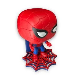 SuperheroDIY Spiderweb Shelf For Spider-Man Funko Pops | Looks Like Spidey's Web In Red And White! | Comes With Command Strip -smitty shop spiderweb shelf for spider man funko pops looks like spideys web in red and white comes with command strip 300921 1500x
