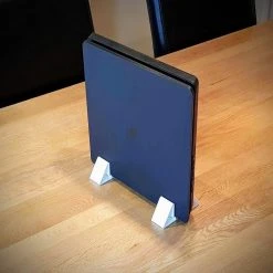 SuperheroDIY Vertical Stand 2-PACK For PS4 Slim | PlayStation Slim Vertical Support Foot Stand | Includes Two Stands To Fit PlayStation 4 Slim Console -smitty shop vertical stand 2 pack for ps4 slim playstation slim vertical support foot stand includes two stands to fit playstation 4 slim console 642333 1500x