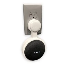 SuperheroDIY Wall Plug Mount For Google Home Mini 2nd Gen Smart Speaker | Minimalistic Wall Mounted Google Home Mini Holder -smitty shop wall plug mount for google home mini 2nd gen smart speaker minimalistic wall mounted google home mini holder 118948 1500x