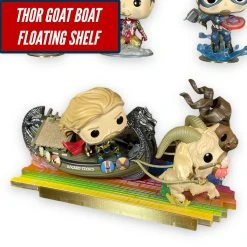 SuperheroDIY Wall Shelf Display For Funko Rides! Goat Boat | Out Of Box Display | Screws Included
